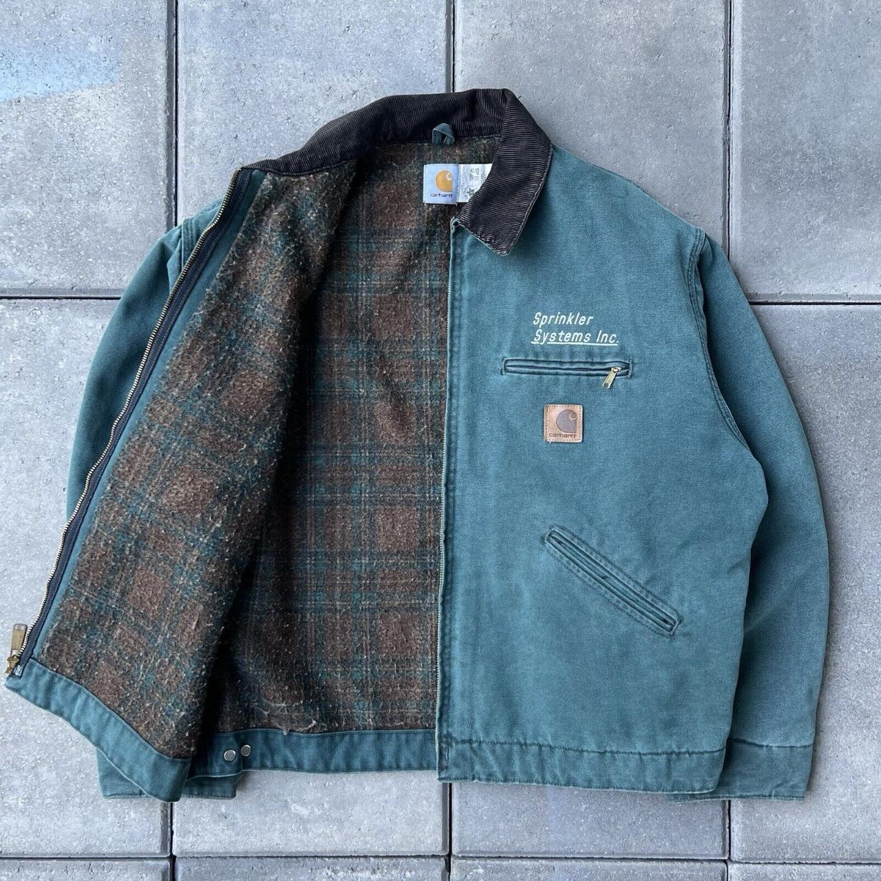 Carhartt J43 HTG Hunter Green Detroit Jacket 90s Union Made