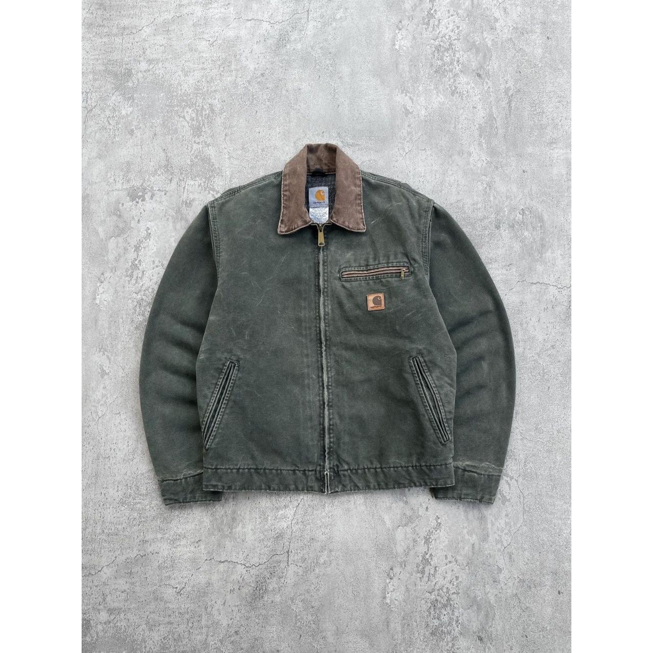 04' Faded Moss Green Vintage Carhartt Detroit Jacket J97 MOS