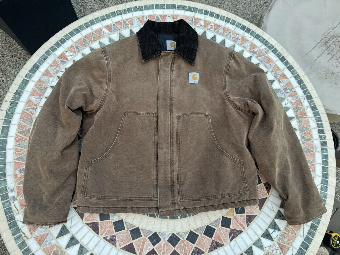 VTG Carhartt J22 CHT Large Regular Jacket ~chestnut brown j02 jq185 m l dkb coat