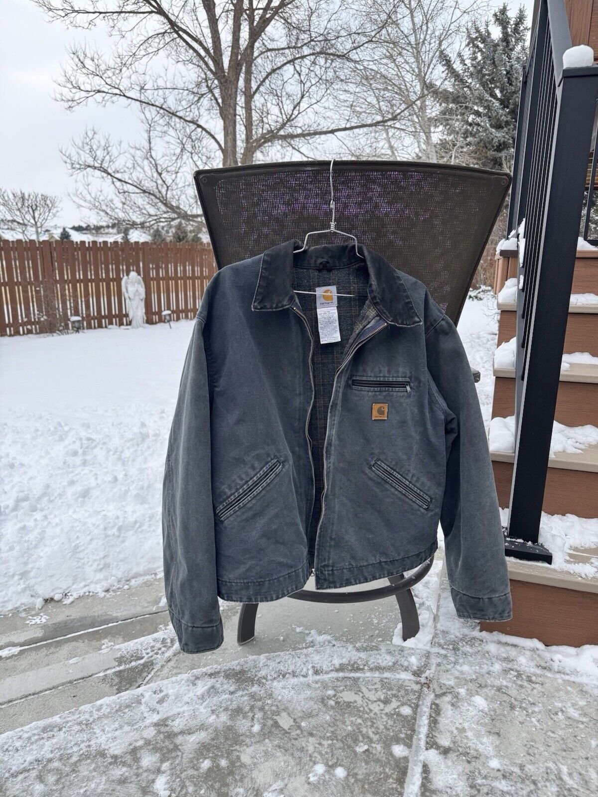 VTG Carhartt J97 PTL XL Detroit Jacket ~USA petrol x large petrel coat