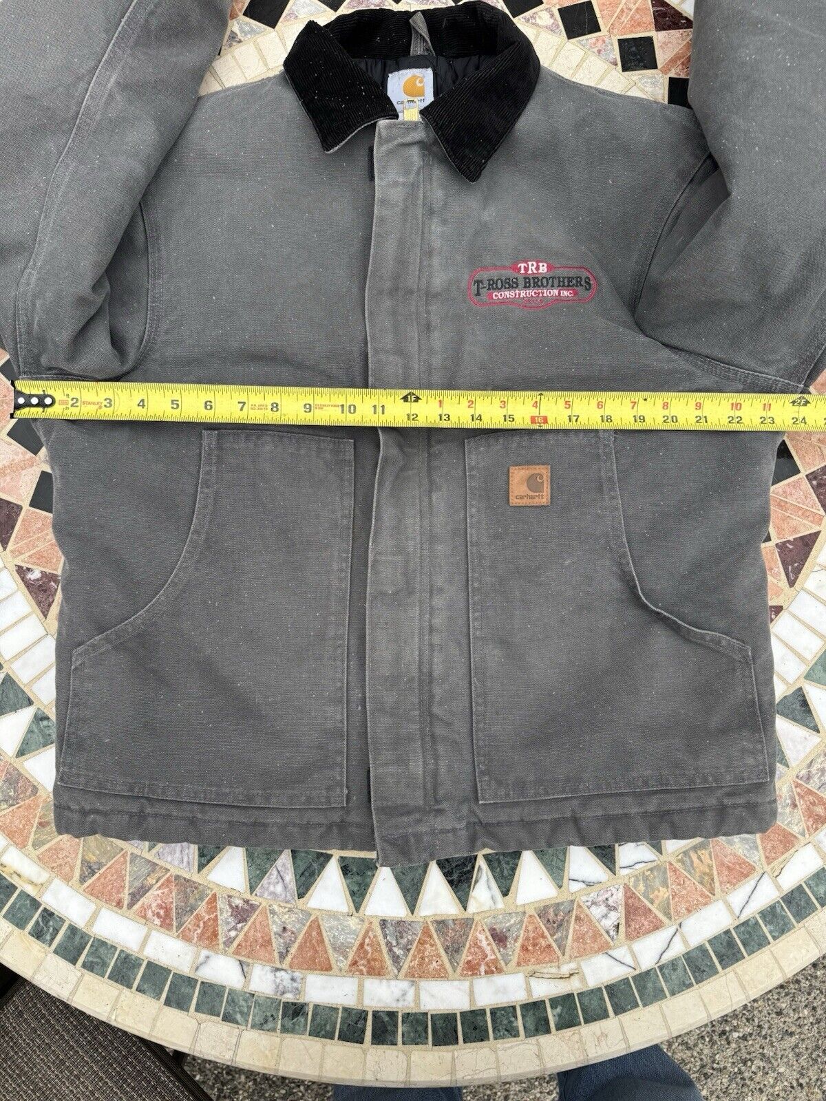 Carhartt J22 GVL MEDIUM Jacket ~ M gravel gray embroidered j02 grey coat