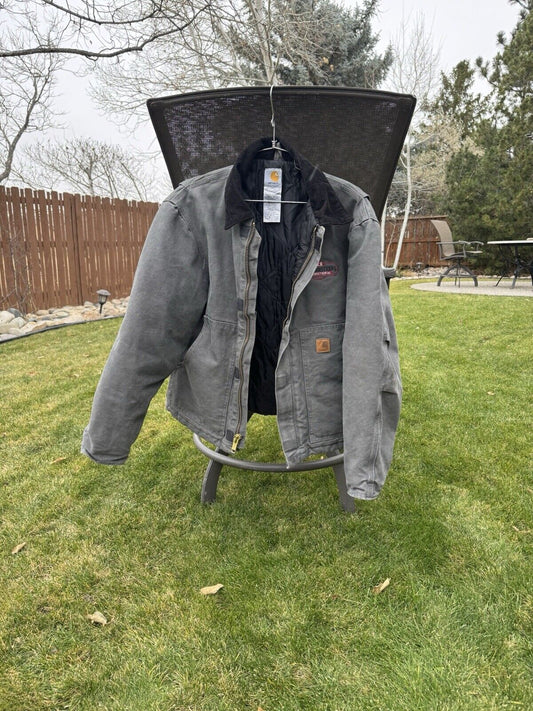 Carhartt J22 GVL MEDIUM Jacket ~ M gravel gray embroidered j02 grey coat