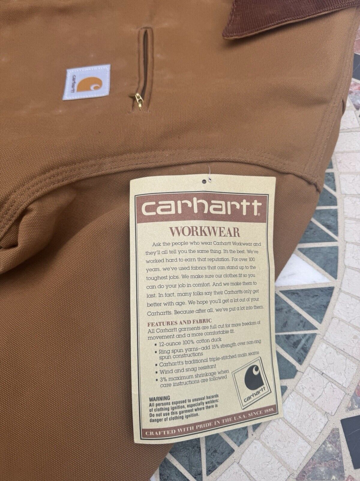 VTG NWT Carhartt 6BLJT 40T MEDIUM Tall Detroit Jacket ~ USA